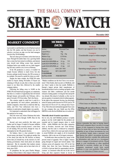 sharewatch ireland|Small Company Sharewatch.